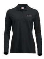 Poloshirt Langarm Marion Schwarz